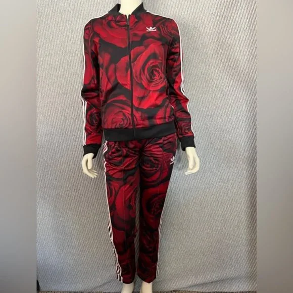 Adidas Originals Women's Red Clash Tracksuit